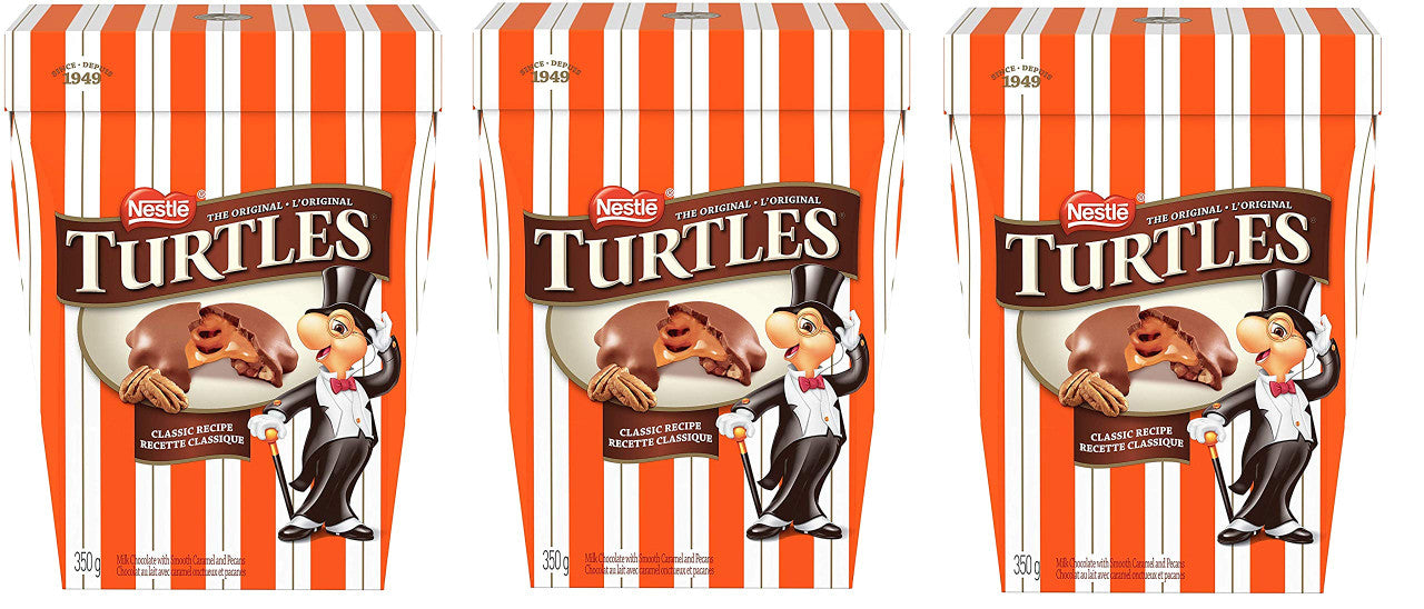 Nestle Turtles Original Chocolates 350g/12.34 oz., (3 Pack), {Imported from Canada}