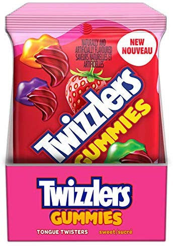 Twizzlers Gummies Sweet Tongue Twisters Candy, 182g (10pk) {Imported from Canada}