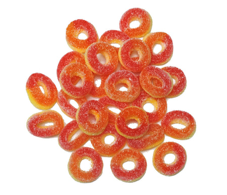 Lady Sarah, Gummy Peach Rings, 120g/4.2oz., Per Bag, {Imported from Canada}