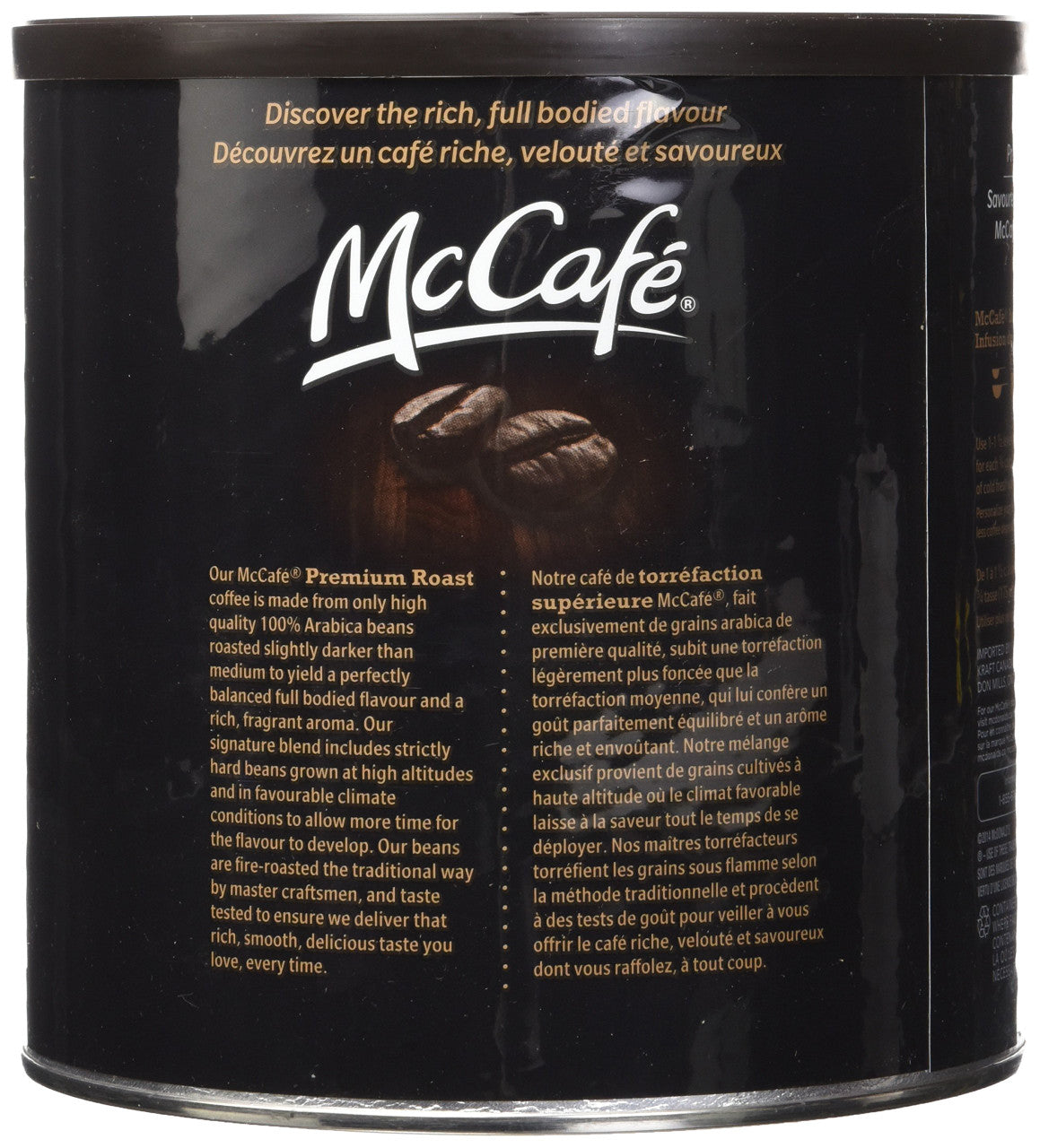 McCafe Premium Coffee, Medium Dark Roast, 950 Grams/33.5 Ounces, {Imported from Canada}