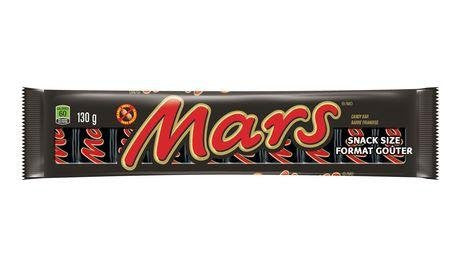 Mars Snack Size Chocolate Bars (10 pk) 130g/4.6 oz., {Imported from Canada}