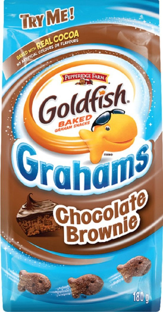 Pepperidge Farm Goldfish Chocolate Brownie Grahams, 180g/6.3oz, (Imported from Canada)
