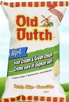 Old Dutch (40 pack) Sour Cream & Green Onion (40g / 1.4oz per pack) {Imported from Canada}