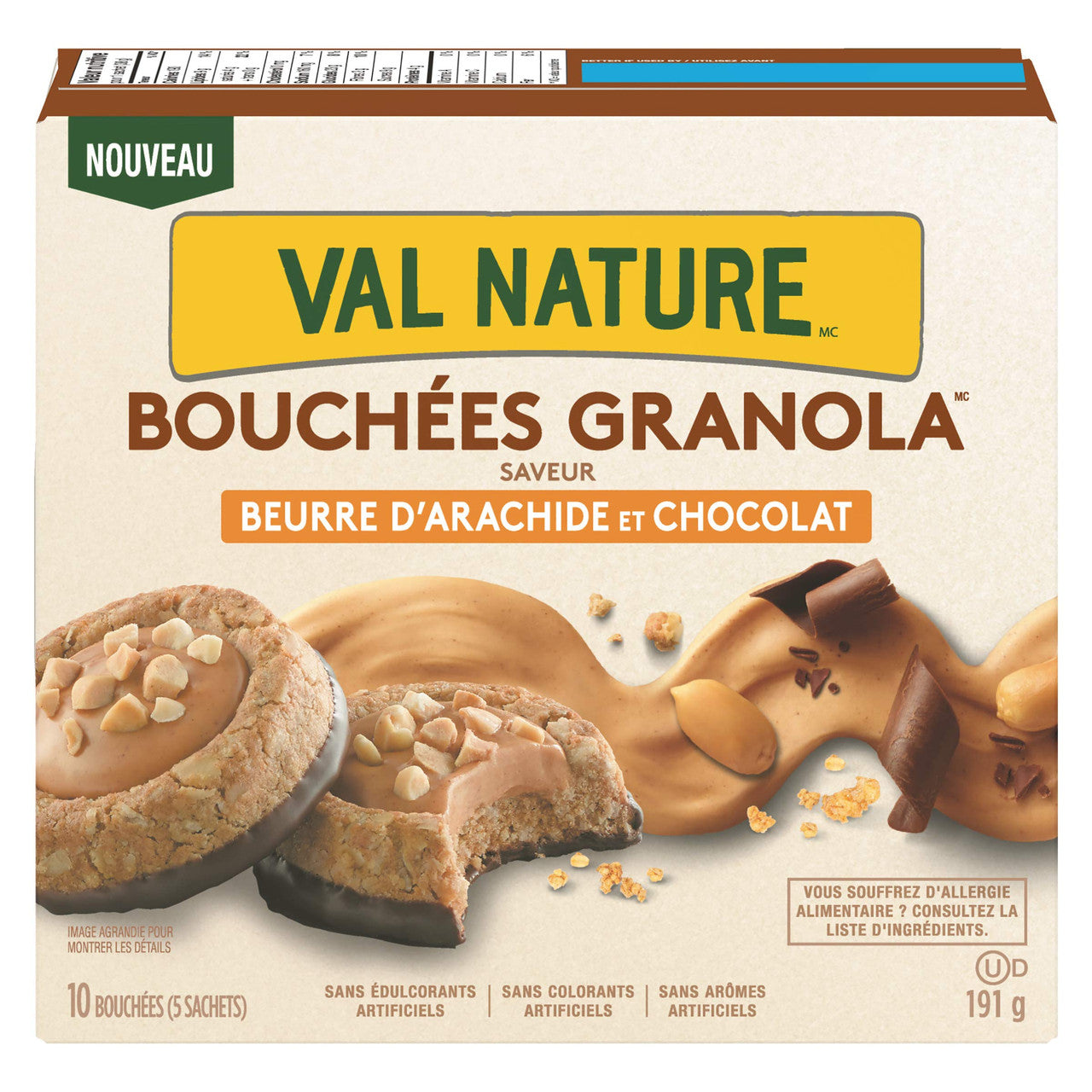 NATURE VALLEY, Granola Cups Peanut Butter Chocolate Flavour, 5ct, 191g/6.7oz., {Imported from Canada}