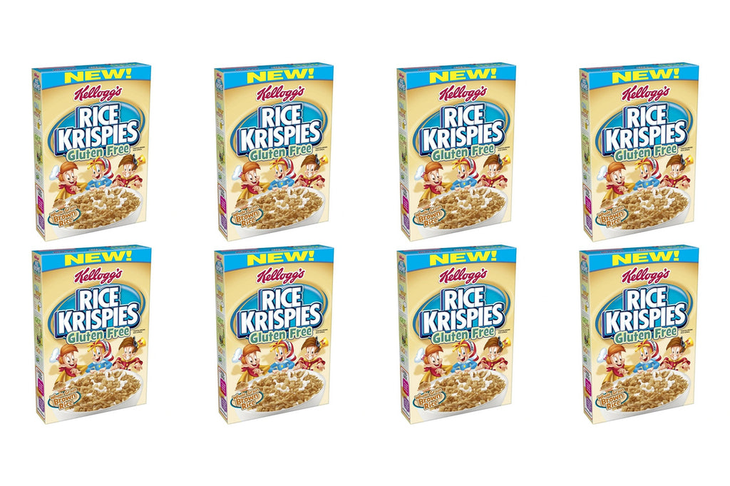 Kellogg's Rice Krispies Gluten Free Cereal Whole Grain Brown Rice 12 OZ (8pk)