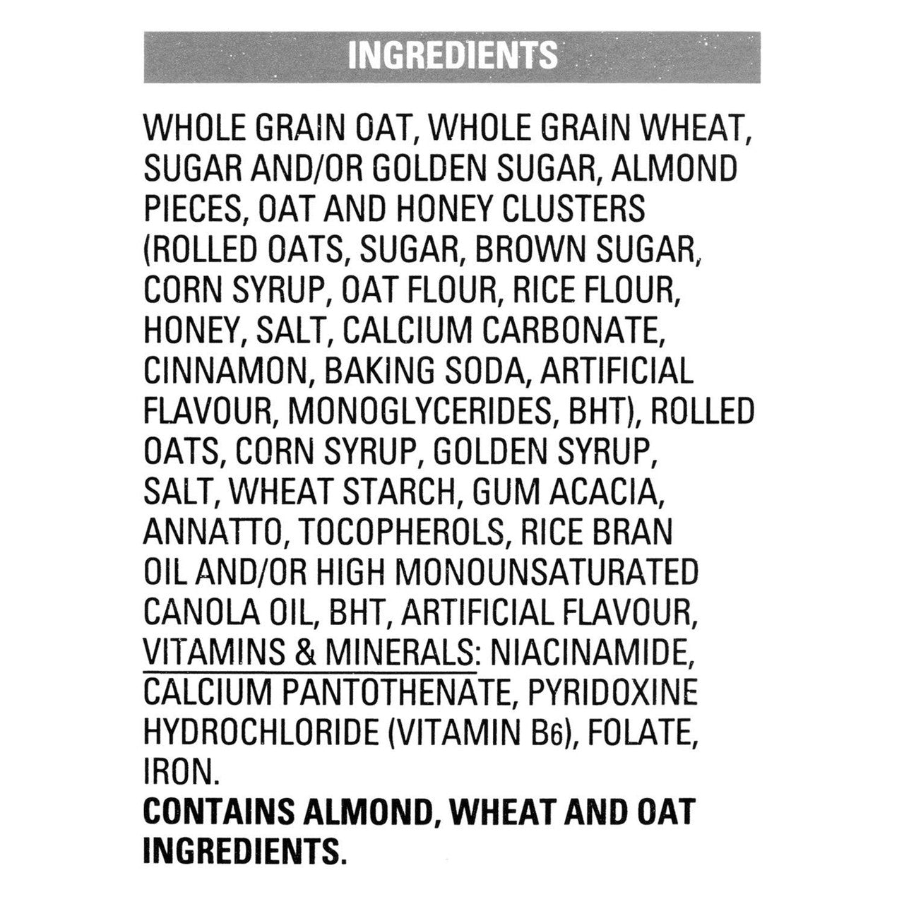 Oatmeal Crisp Almond, 475g/16.7oz, (Imported from Canada)