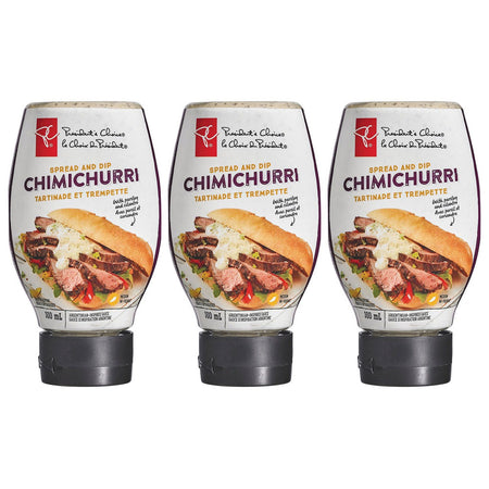 President's Choice, Chimichurri Spread and Dip, 300ml/10.1oz., (3 Pack) {Imported from Canada}