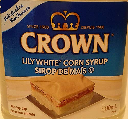 Crown White Corn Syrup, 2- 500mL/16.9 fl. oz, Bottles, {Imported from Canada}