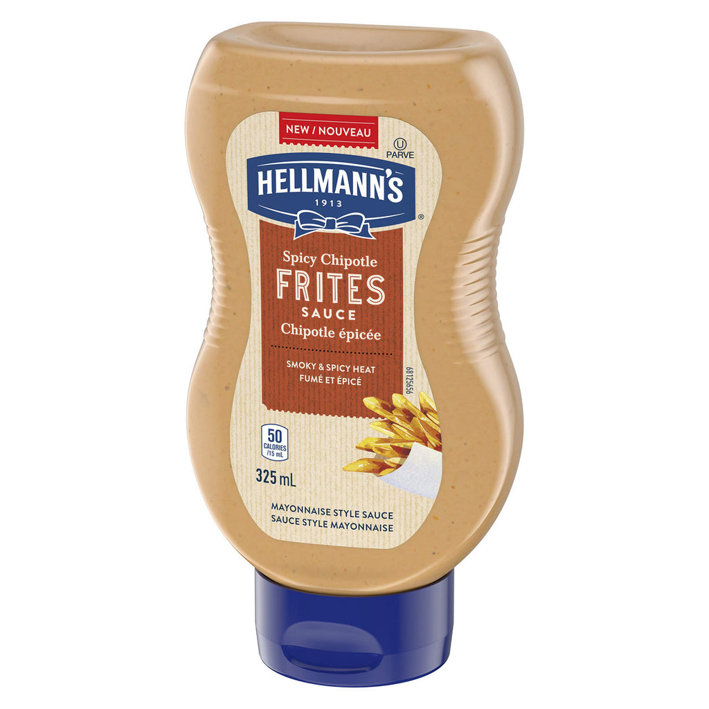 Hellmann's Spicy Chipotle Frites Mayo Style Sauce, 325ml/11 oz., {Imported from Canada}