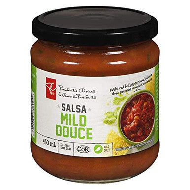 President's Choice Mild Salsa, 430g/15.2 oz., {Imported from Canada}