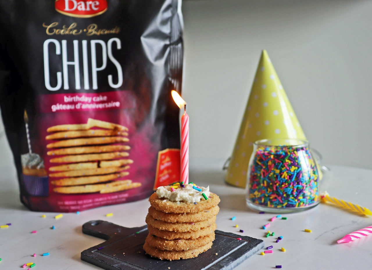 Dare Cookie Chips Birthday Cake 170g/6 oz., {Imported from Canada}