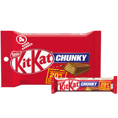 Nestle Kitkat Chunky Chocolate Bars Multipack, 4 X 49g, 196g/6.9 oz., {Imported from Canada}