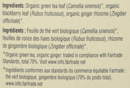 Traditional medicinals organic green tea ginger,  (20ct) {Imported from Canada}