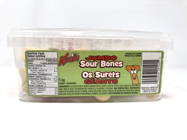 Koala Jumbo Sour Bones Gummy Candy, 1kg/2.2lbs., {Imported from Canada}
