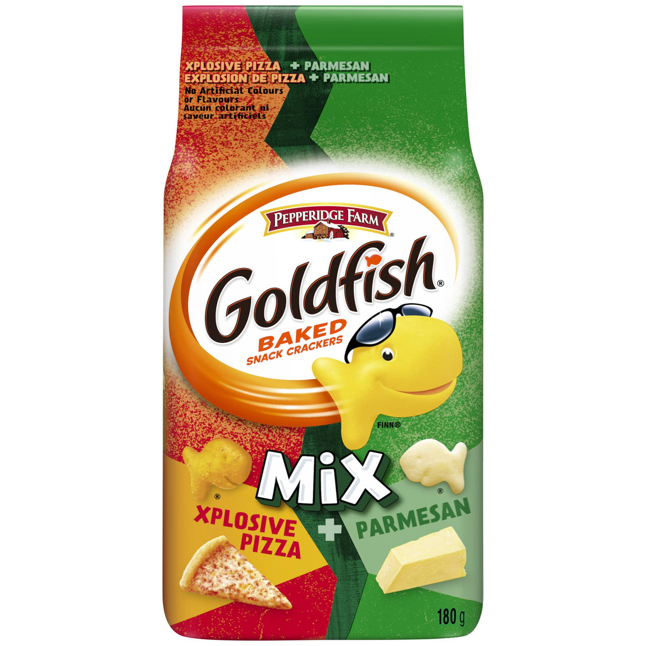 Pepperidge Farm Goldfish Mix Explosive Pizza & Parmesan Crackers, 180g/6.3 oz., {Imported from Canada}