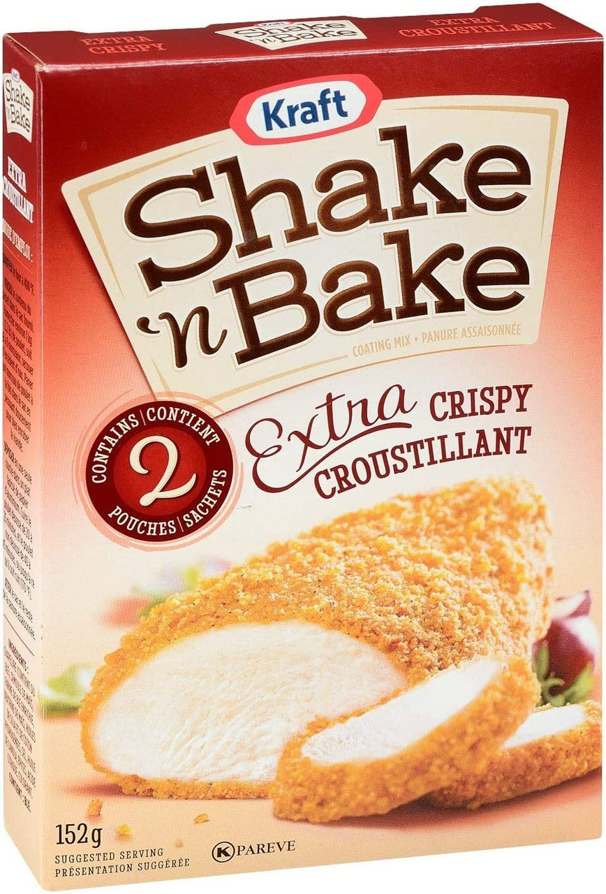 Kraft Shake 'n Bake Extra Crispy Original Coating Mix, 152g/5.3 oz. Box {Imported from Canada}