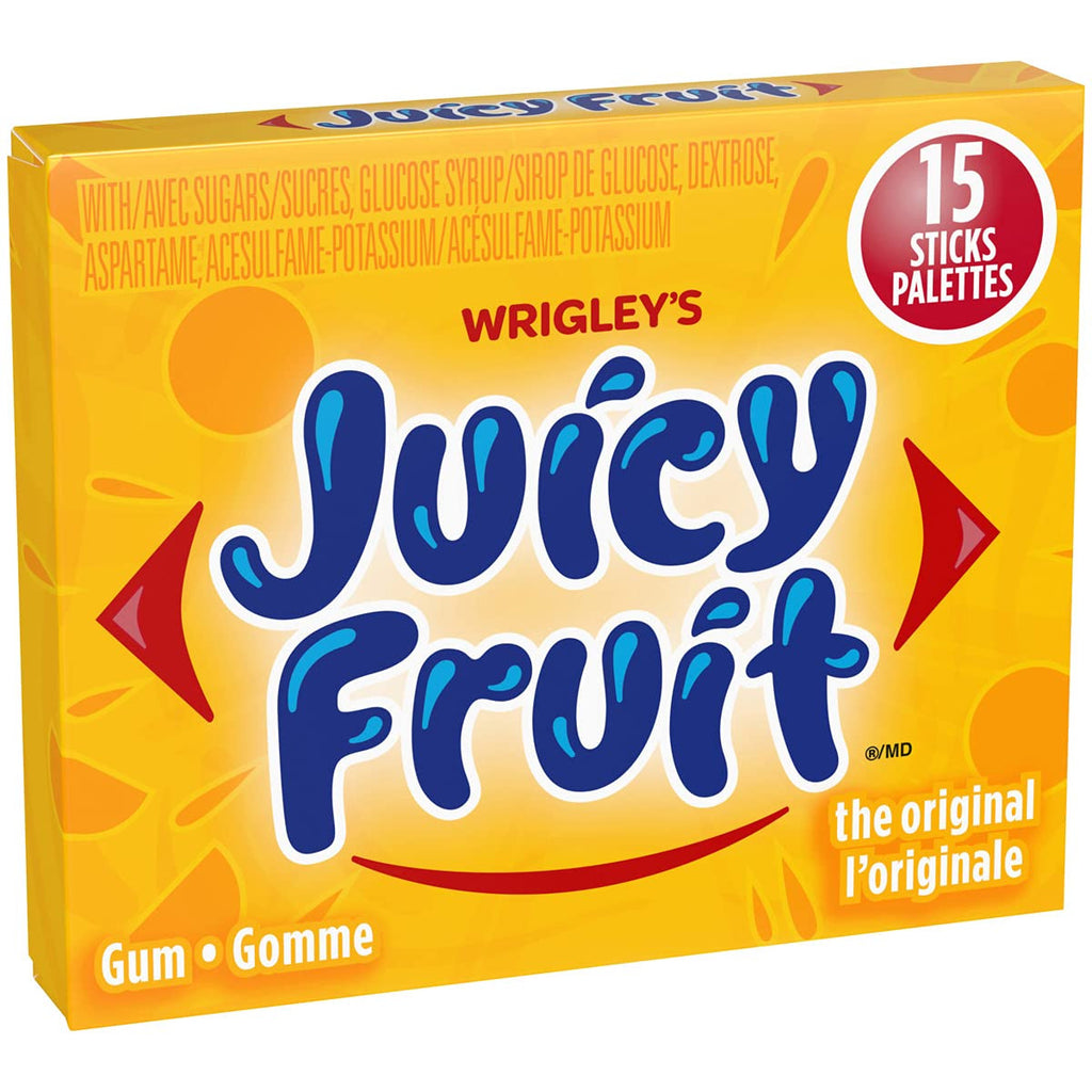 Wrigleys Juicy Fruit Original Stick Gum - 10x15/150ct {Imported from Canada}