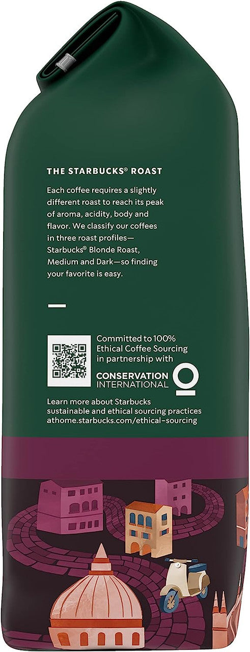 Starbucks Italian Roast, Dark Roast Ground Coffee, 340g/12 oz. Bag {Imported from Canada}