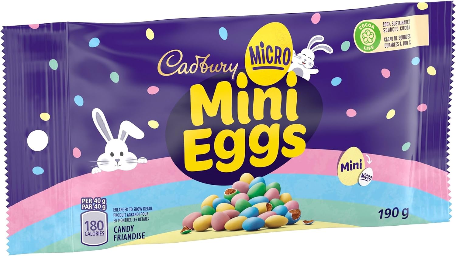 Cadbury Micro Mini Easter Eggs, 190g/6.6 oz