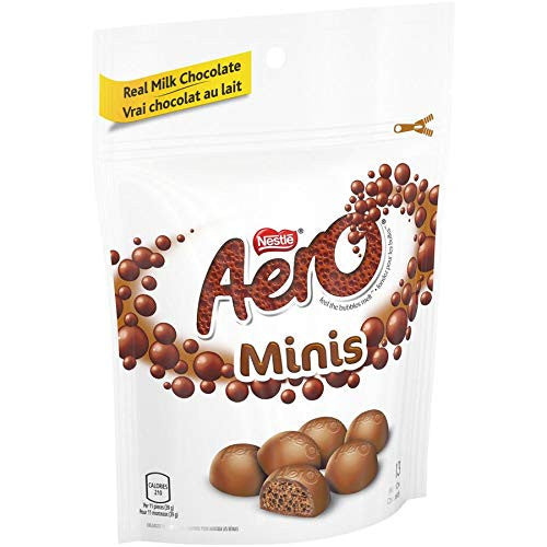 Nestle Aero Milk Chocolate Mini's, 135g/4.8oz, (Imported from Canada)