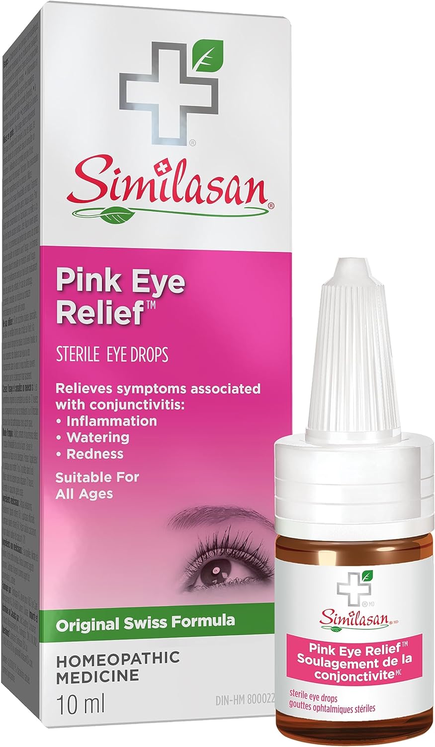 Similasan Pink Eye Relief, Homeopathic Medicine, 10mL Bottle {Imported from Canada}