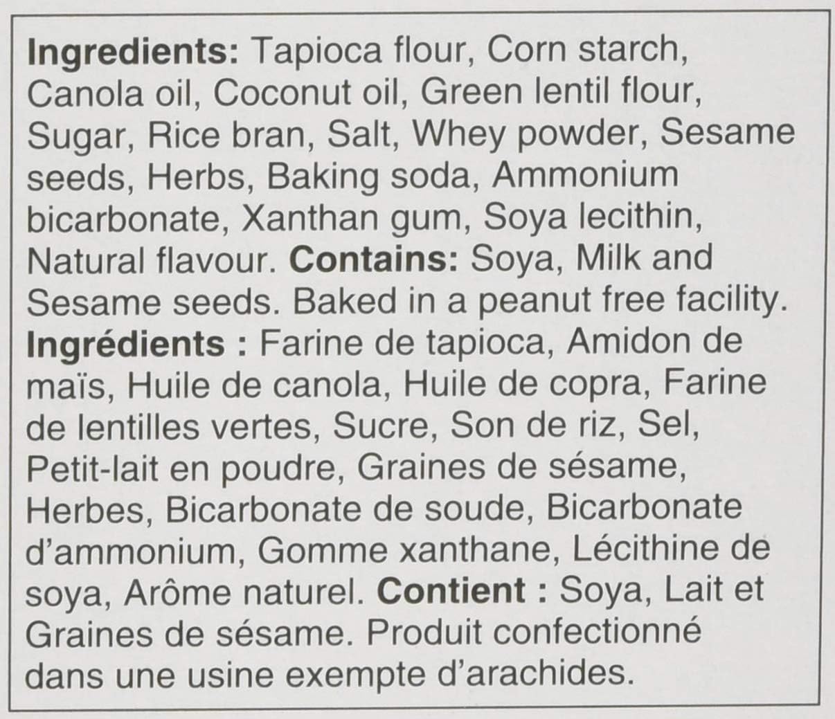 Dare Breton Gluten Free Herb & Garlic Crackers, 135g/4.7 oz. Box {Imported from Canada}