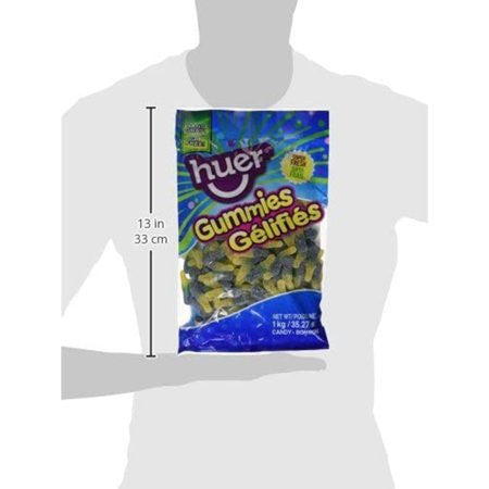 Huer Jumbo Sour Blueberry Lemonade Gummies, 1kg/2.2lbs. {Canadian}