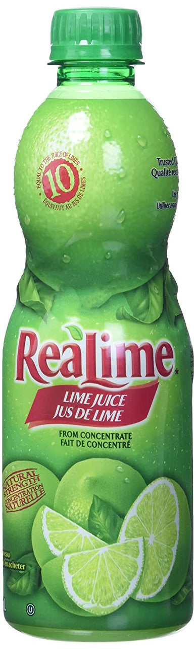 ReaLime Lime Juice, 440mL/15.4 fl. oz., Bottle {Imported from Canada}