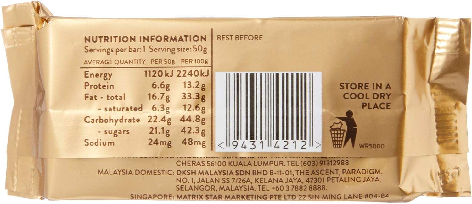 Whittaker's 33% Cocoa Peanut Slab Milk Chocolate Bar, 50g/1.75 oz. Bar