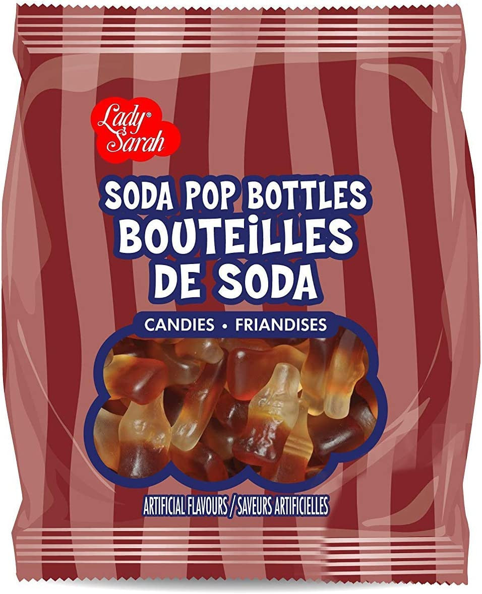 Lady Sarah, Soda Pop Bottles Gummies, 120g/4.2oz. Per Bag, {Imported from Canada}