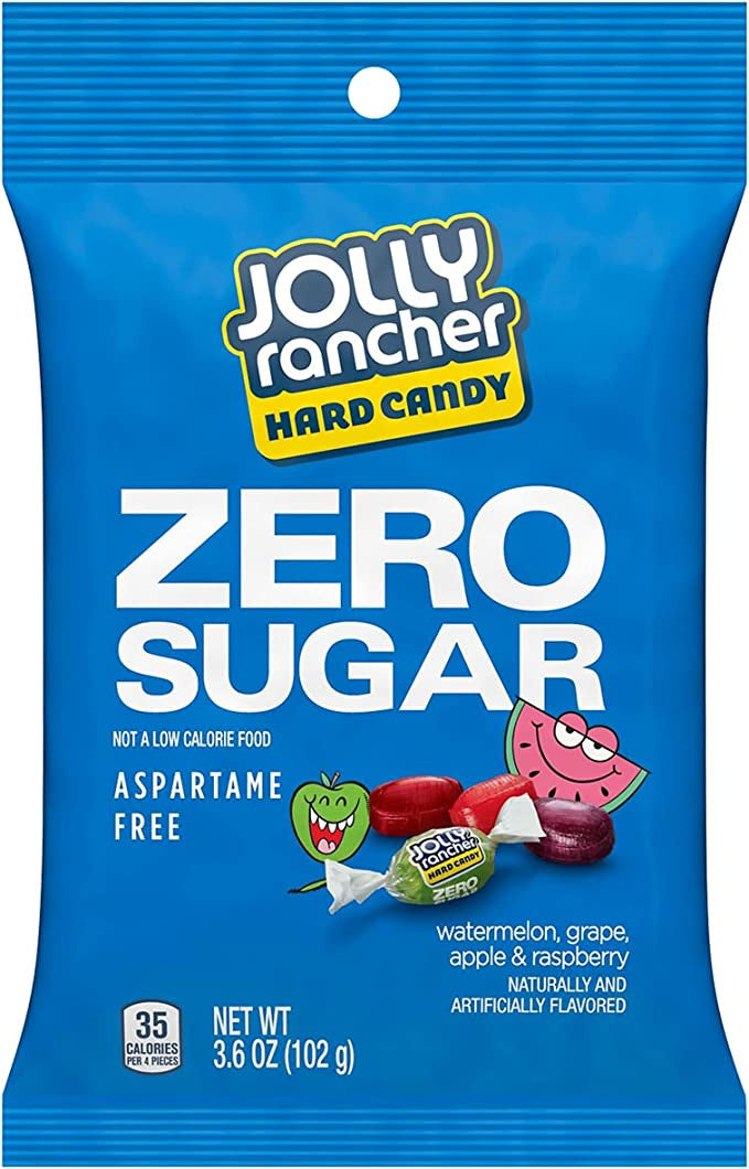 Jolly Rancher Zero Sugar Hard Candy, Assorted Flavors, 102g/3.6 oz. {Imported from Canada}