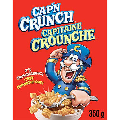 Quaker CAP'N CRUNCH Cereal 350g/12.34 oz., {Imported from Canada}