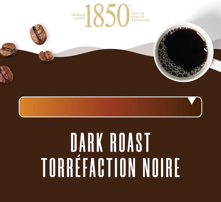 Folgers, 1850 Midnight Gold, Whole Bean Coffee, 340g/12oz. - Dark Roast