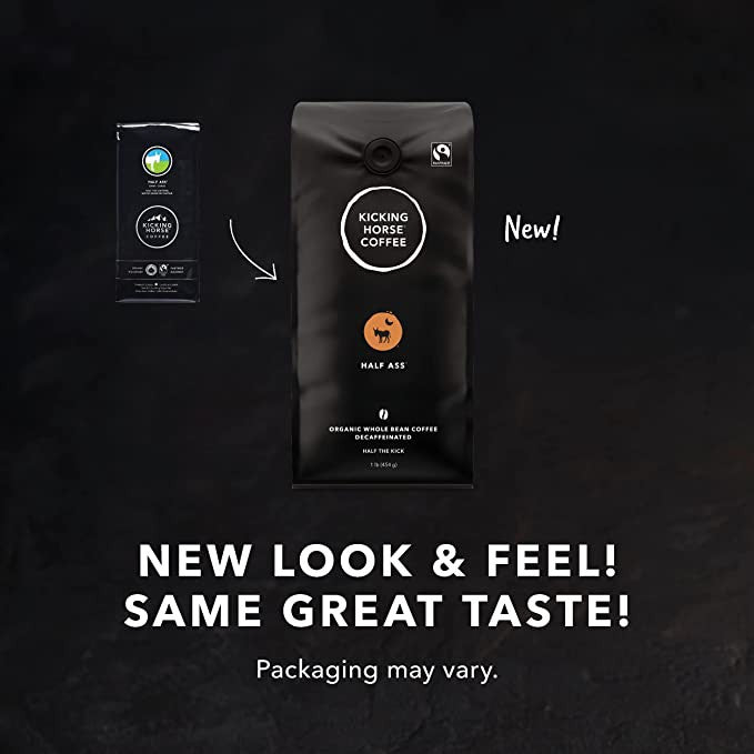 Kicking Horse  Whole Bean Organic Coffee, "Half Ass" 1lb  {Canadian}