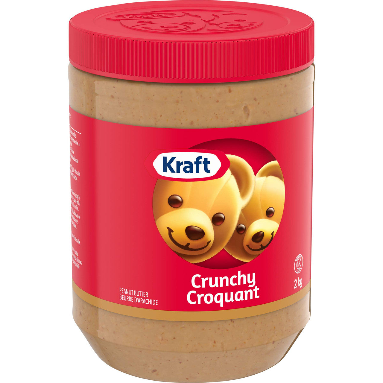Kraft Peanut Butter, Crunchy, 2kg/4.4 lbs. Jar (Pack of 6) {Imported from Canada}