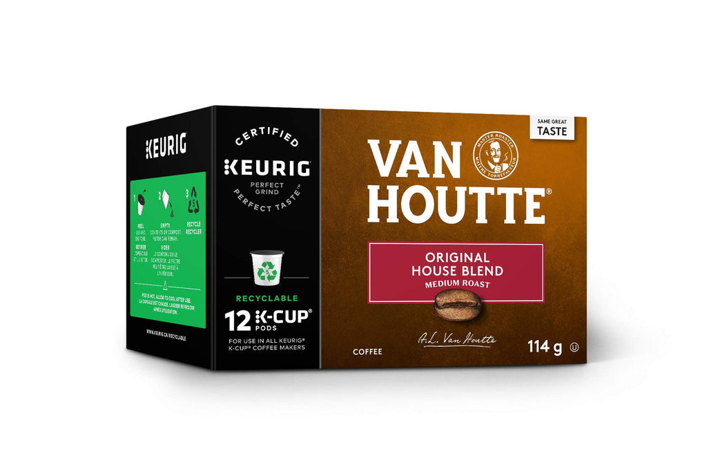 Van Houtte House Blend Coffee, 12-Count K-Cups for Keurig Brewers (Pack of 3)