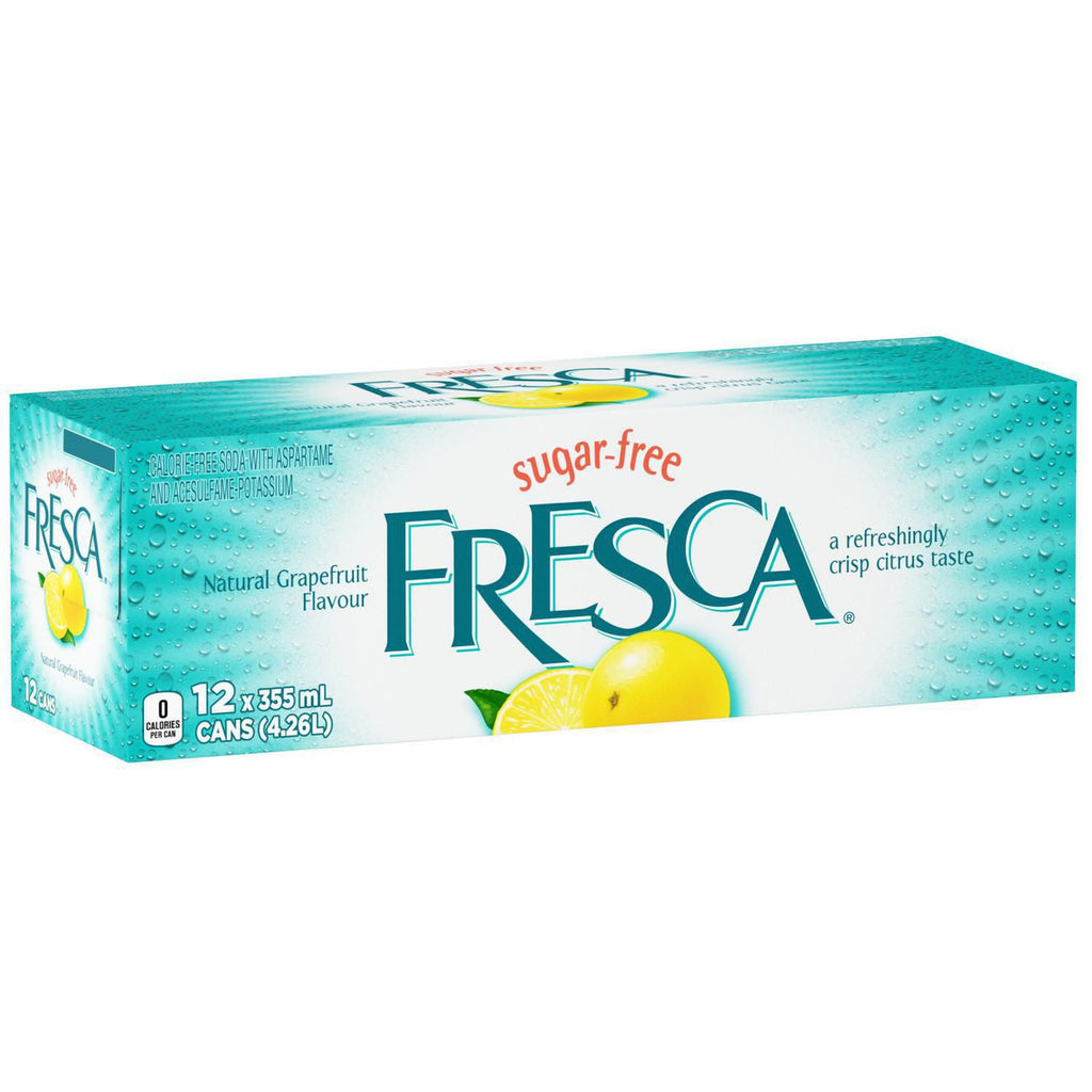 Fresca Soft Drink Soda 355mL/12 oz. Cans, 12pk {Imported from Canada}