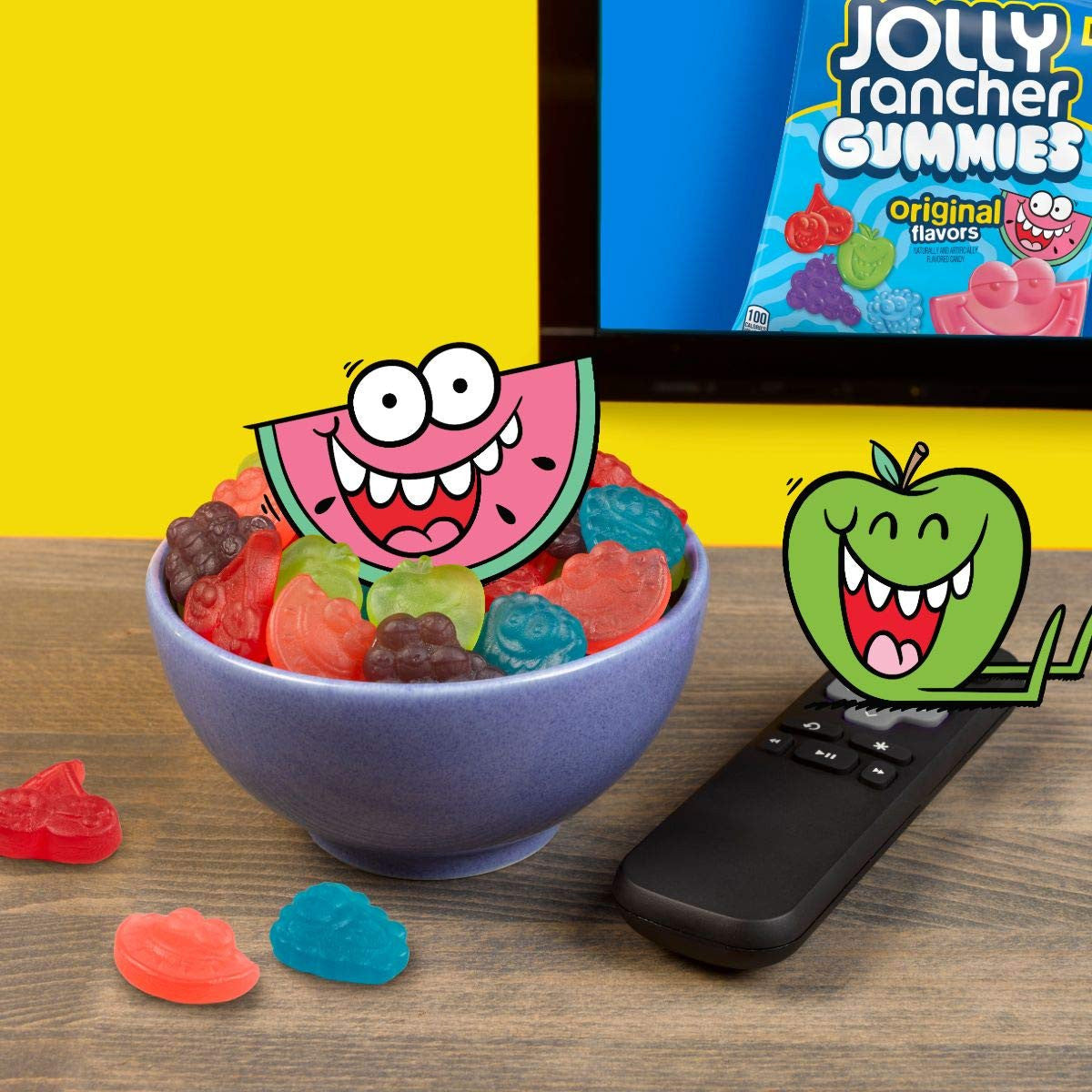 Jolly Rancher Misfits Gummies Candy, 60g/2.1oz. Per Pack, (18 Pack) {Imported from Canada}