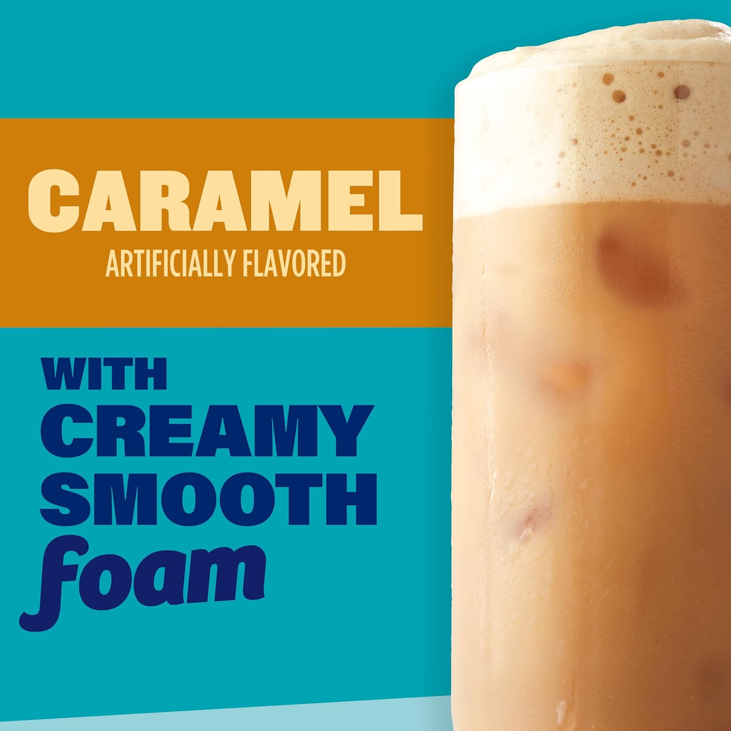 Maxwell House Iced Latte with Foam, Caramel Flavored, 6 packets, 165g/6 oz