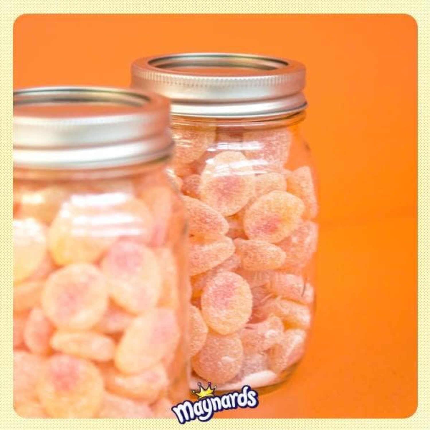 Maynards Fuzzy Peach - 18 Packs (64g per pack) - Gummies In Jars