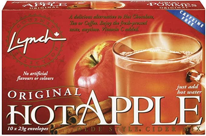 Lynch Original Hot Apple Cider Drink Mix, 23g/0.8 oz., 10 packets {Imported from Canada}