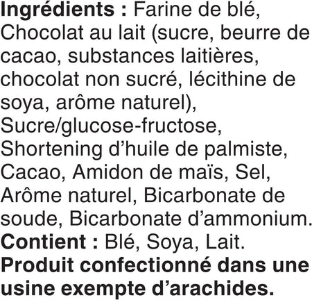 Dare Bear Paws Crunchy Double Chocolate Cookies, 240g/8.4 oz, 1 Box {Imported from Canada}