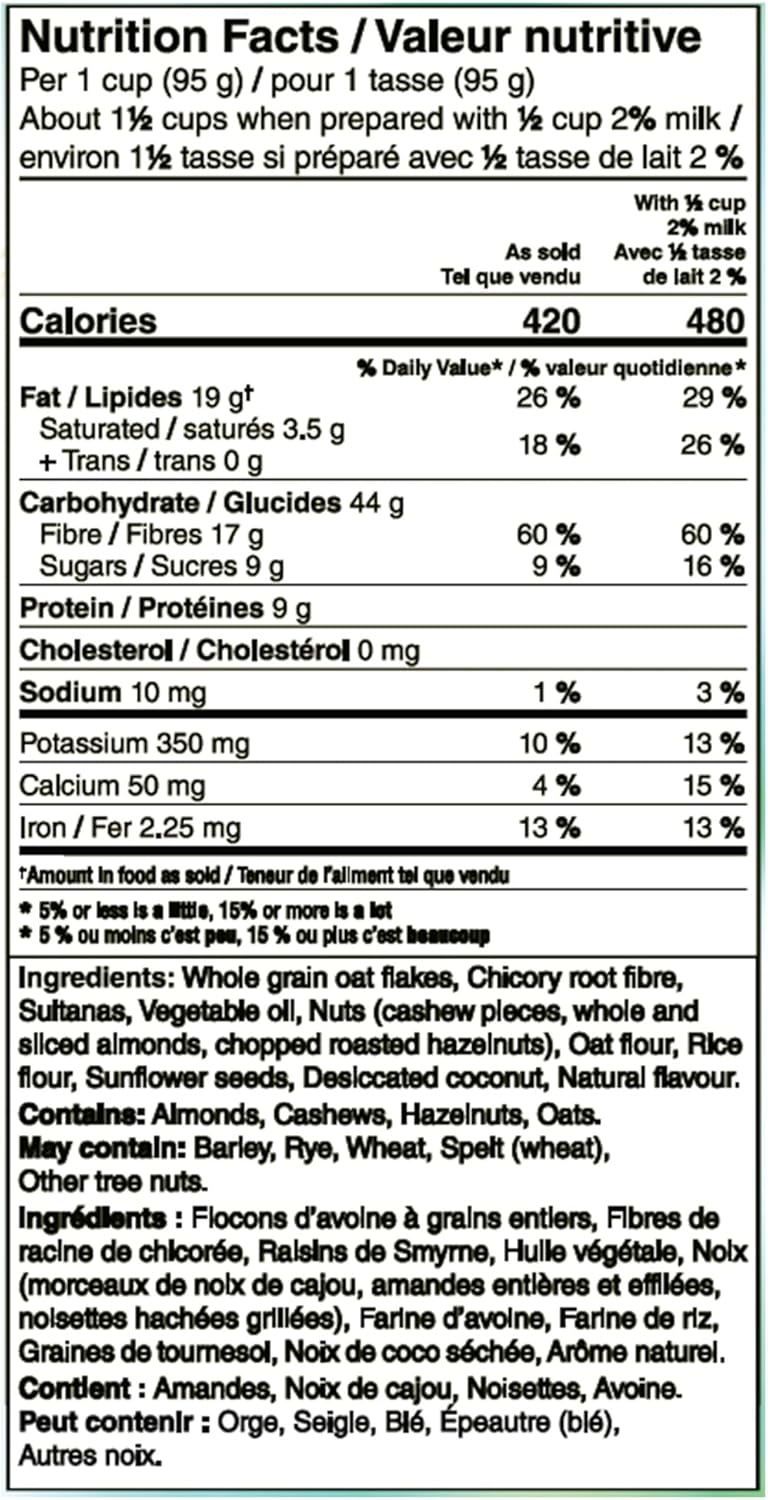 Jordans No Added Sugar Granola, Triple Nut, 325g/11 oz. Box