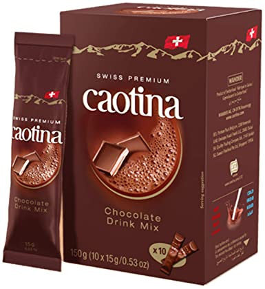 Caotina original 150g/5.25 oz., Cocoa Drink Mix Sachets 10x15g {Imported from Canada}