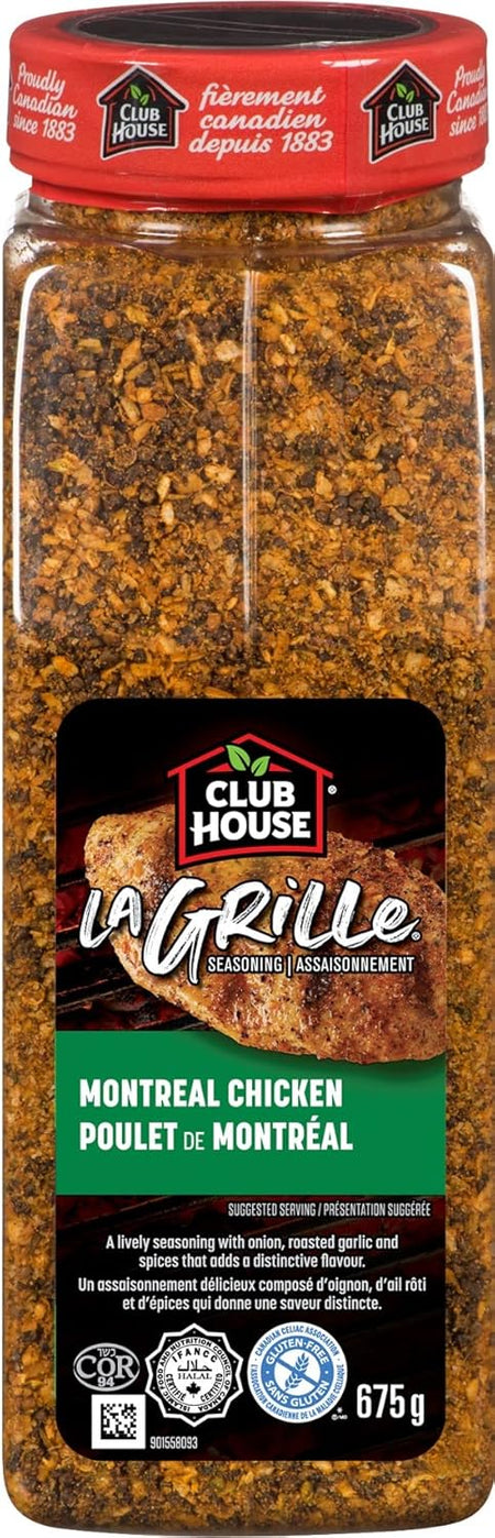 Club House La Grille Montreal Chicken Spice 675g | Premium Seasoning Blend