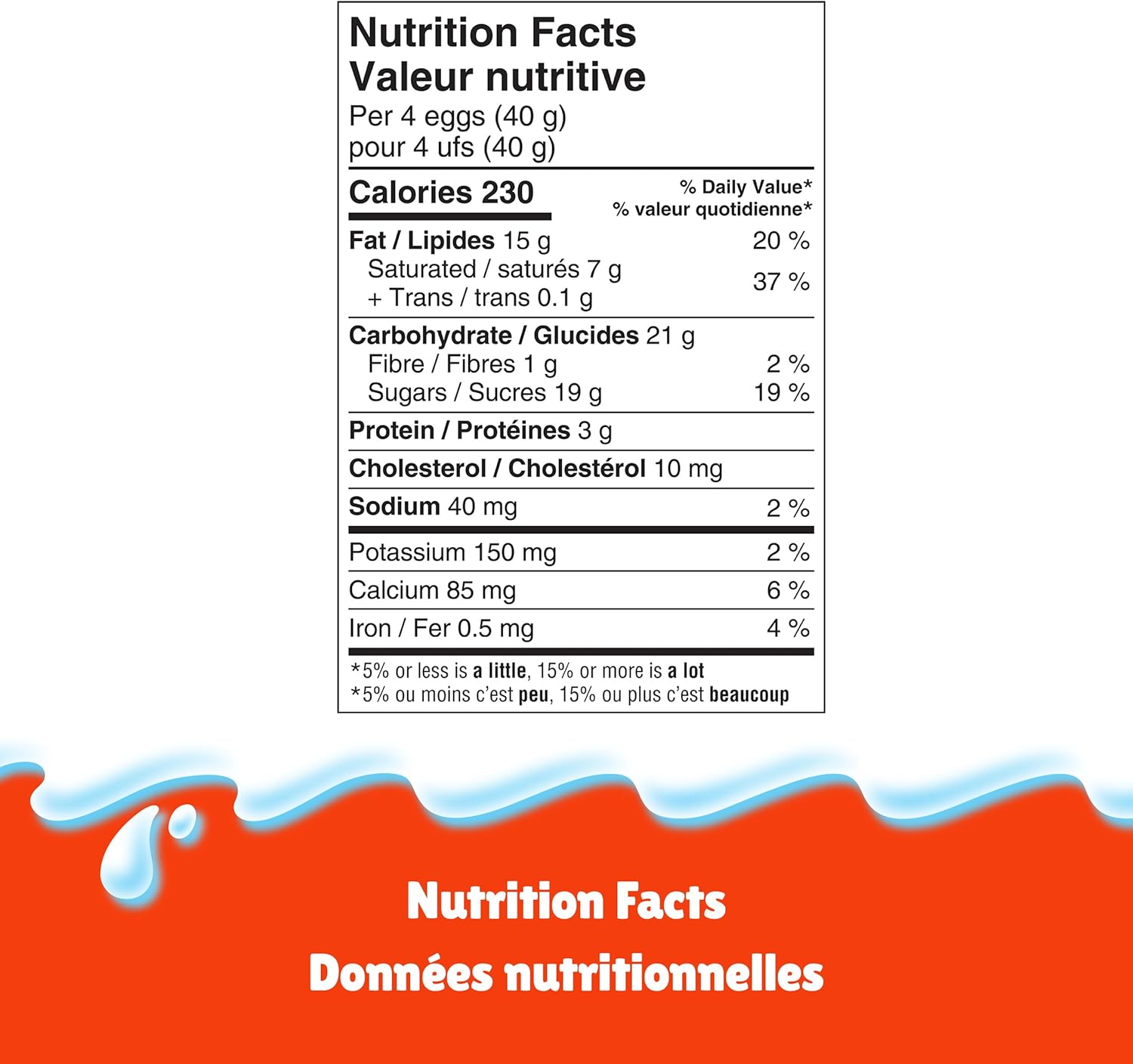 Kinder Bueno Crispy Chocolate Hazelnut Eggs, 140g/5 oz. - Nutrition Facts Label