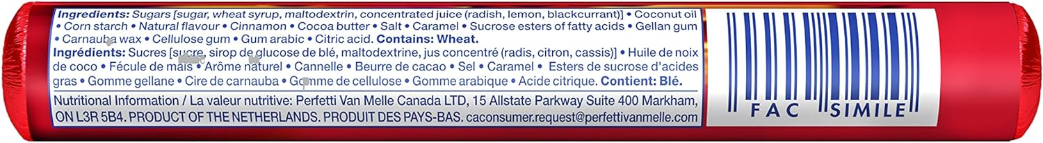 Mentos Cinnamon Chewy Mints, 20 rolls x 37g/1.3oz. {Imported from Canada}