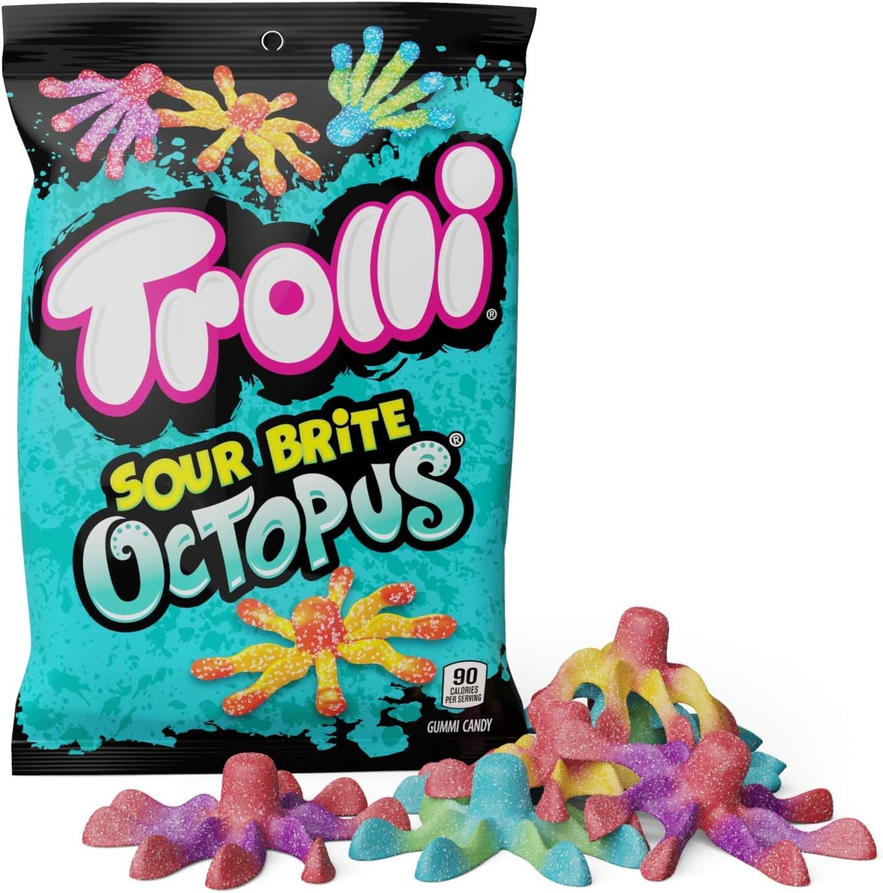 Trolli Sour Brite Octopus, Original Flavor, 120g/4.2 oz