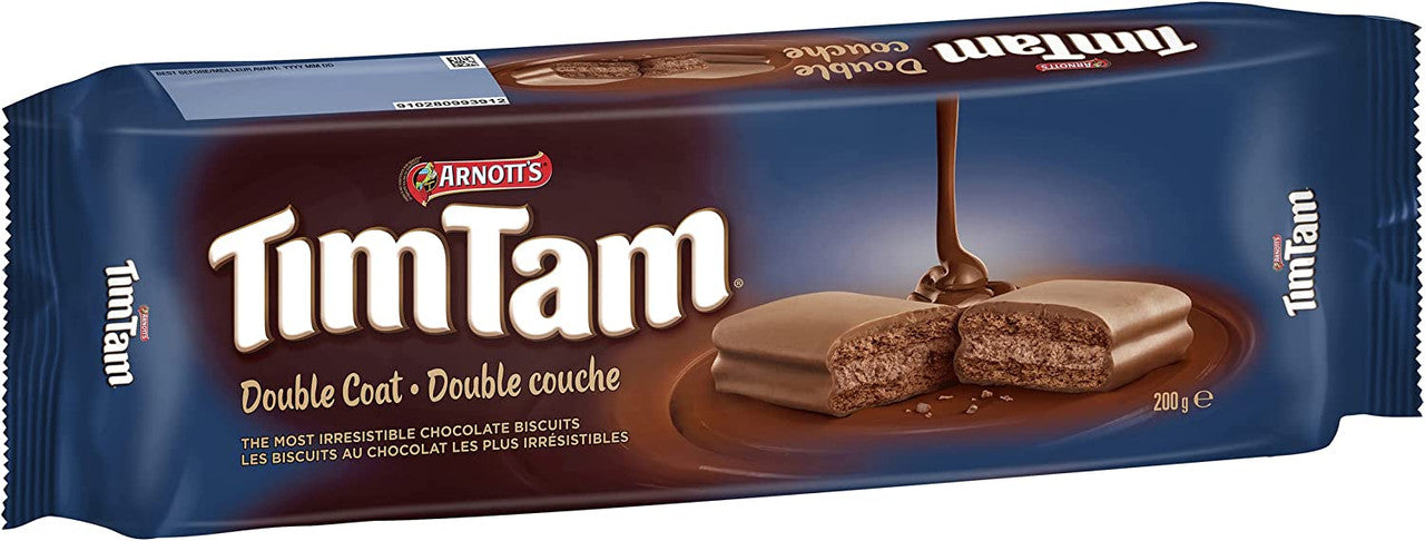 Arnott's Tim Tam Double Coat Chocolate Biscuits, 200g/7.1 oz., {Imported from Canada}