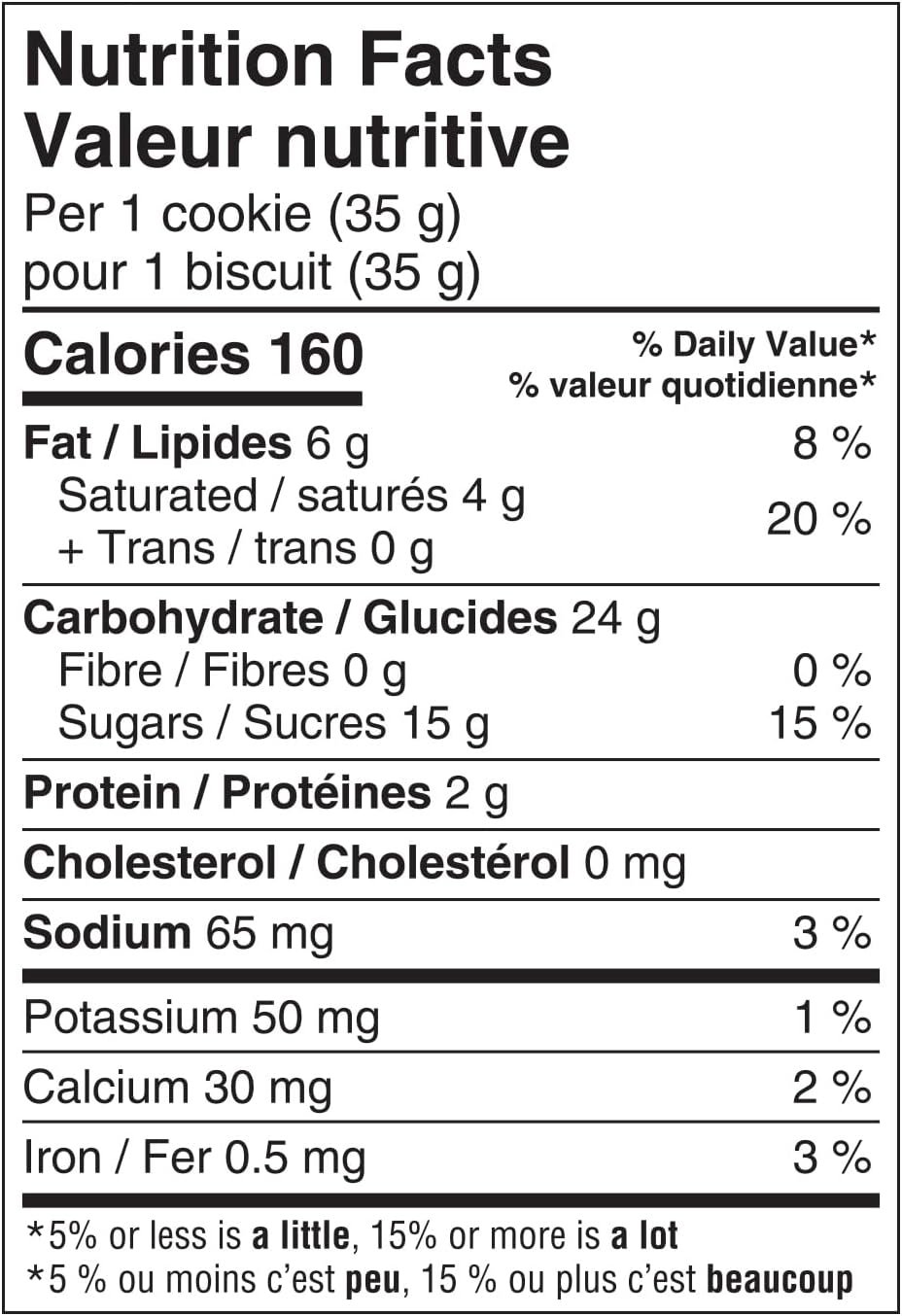Nutrition facts label for Wagon Wheels Barbie Pink Chocolate Covered Marshmallow Cookies - 9ct, 315g/11.1 oz on a white background.